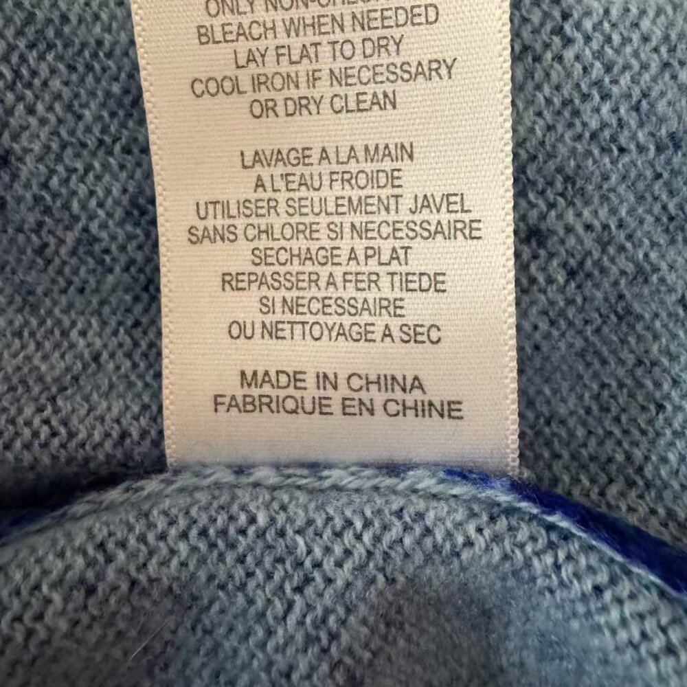 Equipment Blue Python Skin Pattern Cashmere Sweat… - image 6